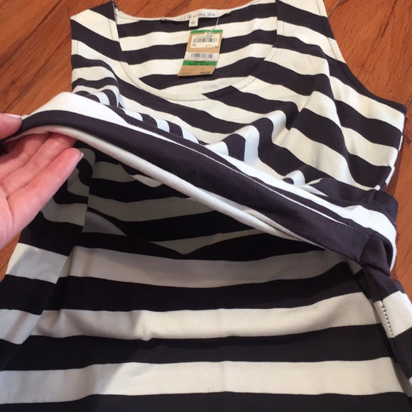 Rachel Roy Black&White Strip summer dress - Picture 4 of 7